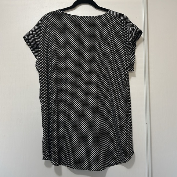 Express Black and White Polka Dot Top - Picture 2 of 2